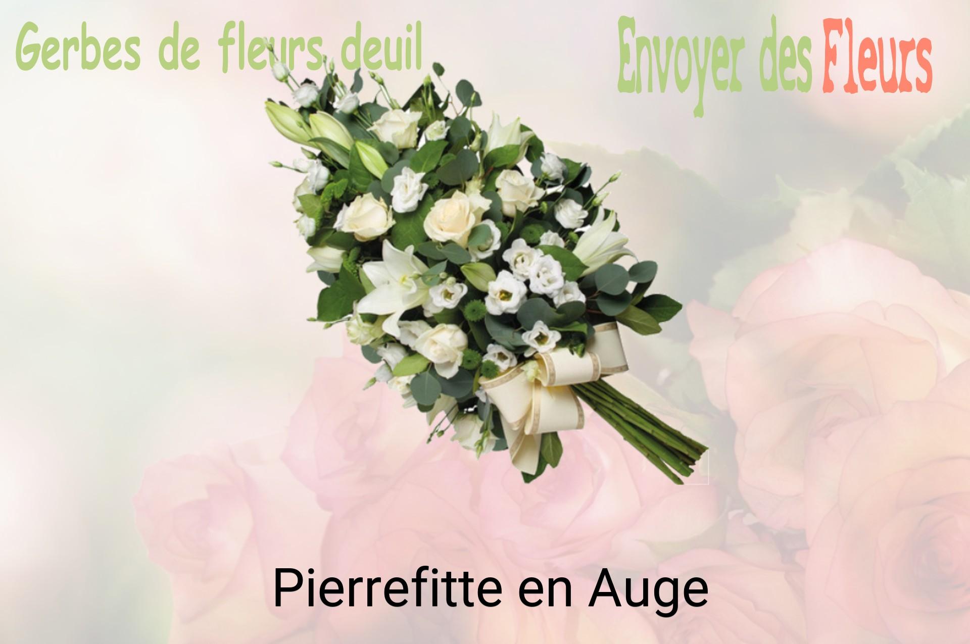 Gerbe de fleurs de deuil livrée à Pierrefitte-en-Auge